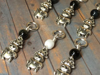 6 Snag Free Cow Stitch Markers , Stitch Markers - Jill's Beaded Knit Bits, Jill's Beaded Knit Bits
 - 6