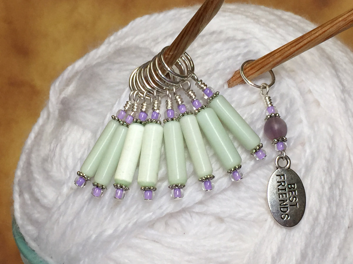 Best Friend Stitch Marker Set – Jill's Beaded Knit Bits