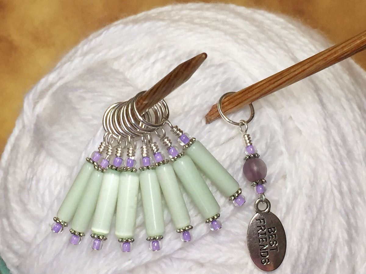 Best Friend Stitch Marker Set – Jill's Beaded Knit Bits