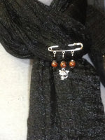 Beaded Cat Shawl Pin , Jewelry - Jill's Beaded Knit Bits, Jill's Beaded Knit Bits
 - 5
