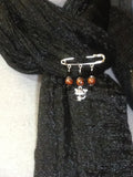 Beaded Cat Shawl Pin , Jewelry - Jill's Beaded Knit Bits, Jill's Beaded Knit Bits
 - 5