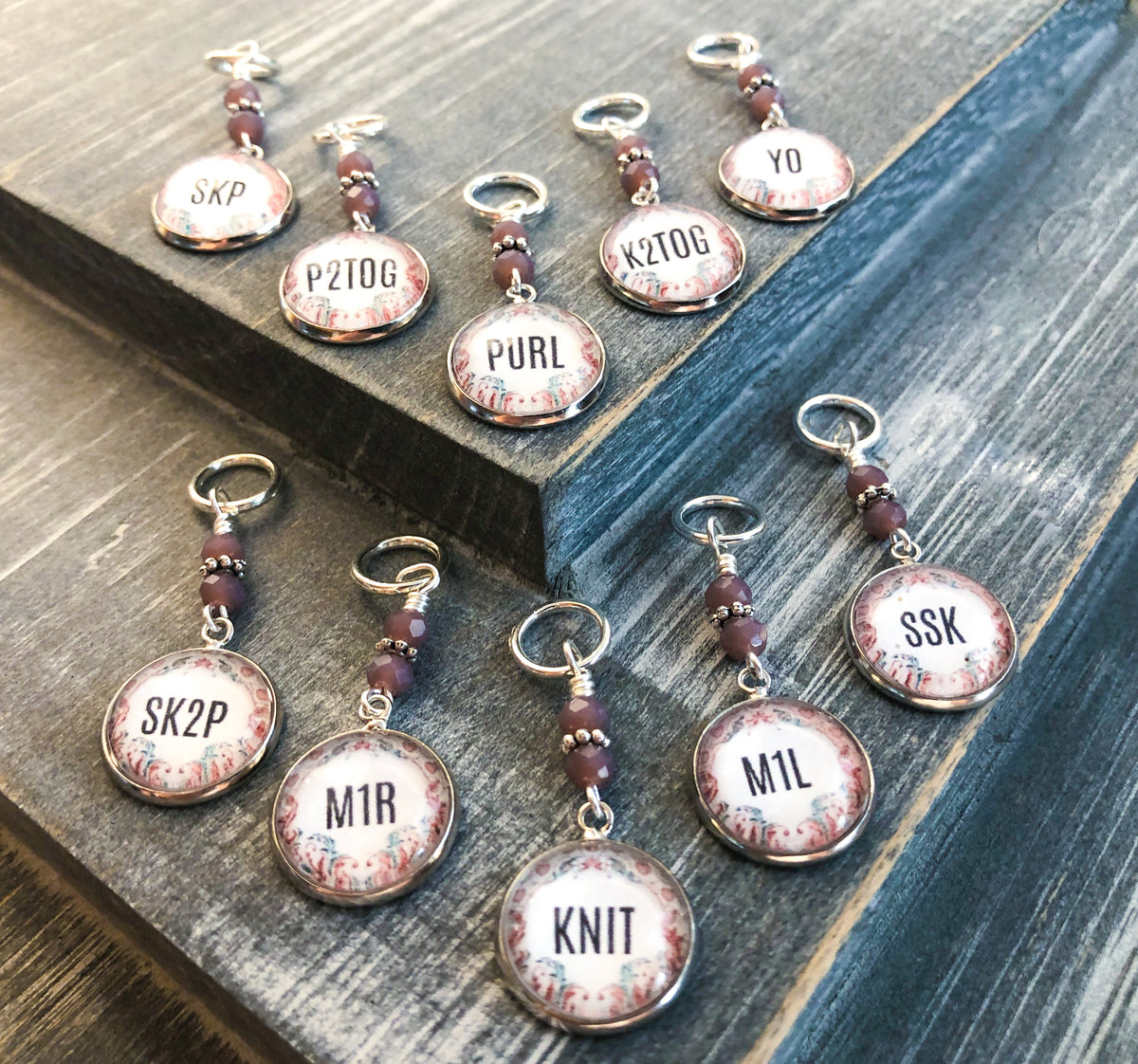Knitting Instruction Markers, Increase and Decrease Letter Markers ...
