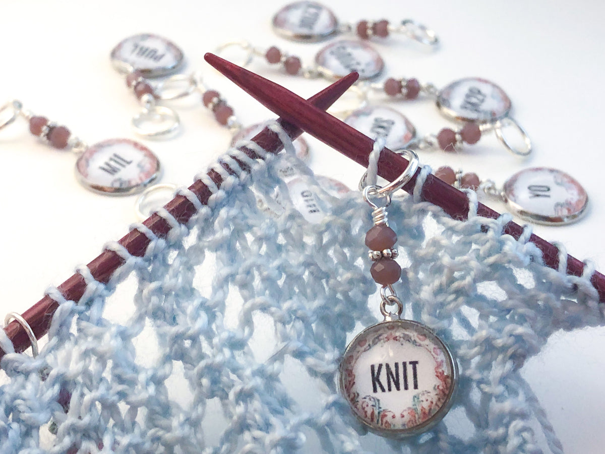 Knitting Instruction Markers, Increase and Decrease Letter Markers ...