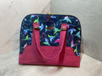 Hummingbird Boronia Bowler Handbag, Project Bag or Everyday Purse