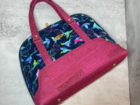 Hummingbird Boronia Bowler Handbag, Project Bag or Everyday Purse