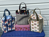 Firefly Drawstring Project Tote, Durable Canvas Bag, 9 PRINTS AVAILABLE