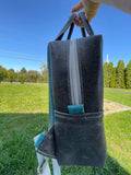 Backpack Style Bag for Knitting, crochet, and Everyday- Llama Print