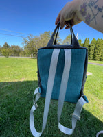 Backpack Style Bag for Knitting, crochet, and Everyday- Llama Print