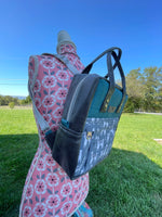 Backpack Style Bag for Knitting, crochet, and Everyday- Llama Print