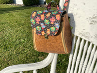 Penelope Project Bag for Knitting Projects- Backpack with Divided Compartment