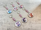 Cute Boho Cow Stitch Markers for Knitting or Crochet