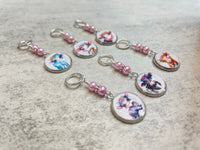 Cute Boho Cow Stitch Markers for Knitting or Crochet