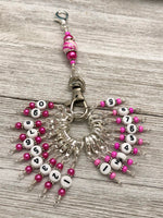 0 to 99 Pink Row Counter System - Number Stitch Markers