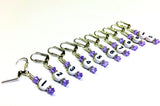 Removable Locking Number Stitch Marker Set- Lilac