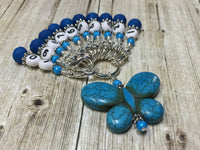 Numbered Stitch Marker Set with Blue Butterfly Holder , Stitch Markers - Jill's Beaded Knit Bits, Jill's Beaded Knit Bits
 - 1