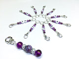 1-10 Numbered Stitch Marker Set for Knitting or Crochet