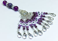 1-10 Numbered Stitch Marker Set for Knitting or Crochet