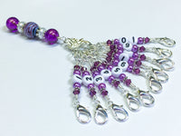 1-10 Numbered Stitch Marker Set for Knitting or Crochet