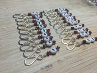 Removable Row Counter Set 1-20 (Purple) , Stitch Markers - Jill's Beaded Knit Bits, Jill's Beaded Knit Bits
 - 4