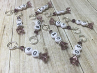 Purple Row Counter Stitch Markers- 10pc. Set , Stitch Markers - Jill's Beaded Knit Bits, Jill's Beaded Knit Bits
 - 6