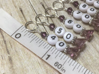 Purple Row Counter Stitch Markers- 10pc. Set , Stitch Markers - Jill's Beaded Knit Bits, Jill's Beaded Knit Bits
 - 8