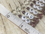 Purple Row Counter Stitch Markers- 10pc. Set , Stitch Markers - Jill's Beaded Knit Bits, Jill's Beaded Knit Bits
 - 8