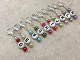 Crochet Hook Letter Markers- Clip On Stitch Markers