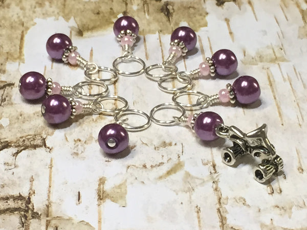 4 Wheeler Stitch Marker Set- Snag Free , Stitch Markers - Jill's Beaded Knit Bits, Jill's Beaded Knit Bits
 - 1