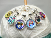 Owl Charm Stitch Markers- Gifts for Knitters