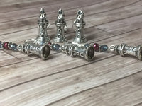 Lighthouse Stitch Markers- Snag Free 6 Piece Set , Stitch Markers - Jill's Beaded Knit Bits, Jill's Beaded Knit Bits
 - 8