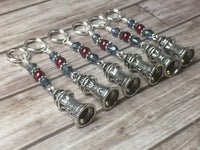 Lighthouse Stitch Markers- Snag Free 6 Piece Set , Stitch Markers - Jill's Beaded Knit Bits, Jill's Beaded Knit Bits
 - 2