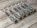 Lighthouse Stitch Markers- Snag Free 6 Piece Set , Stitch Markers - Jill's Beaded Knit Bits, Jill's Beaded Knit Bits
 - 2