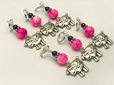 Snag Free Beaded Sheep Stitch Marker Charm Set- Gift for Knitters
