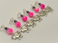 Snag Free Beaded Sheep Stitch Marker Charm Set- Gift for Knitters