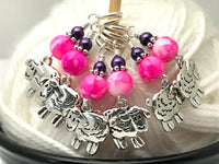 Snag Free Beaded Sheep Stitch Marker Charm Set- Gift for Knitters