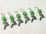 6 Frog Stitch Markers- Snag Free Knitting Tools , Stitch Markers - Jill's Beaded Knit Bits, Jill's Beaded Knit Bits
 - 3