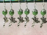 6 Frog Stitch Markers- Snag Free Knitting Tools , Stitch Markers - Jill's Beaded Knit Bits, Jill's Beaded Knit Bits
 - 1
