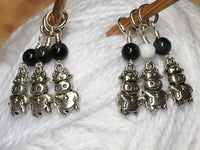 6 Snag Free Cow Stitch Markers , Stitch Markers - Jill's Beaded Knit Bits, Jill's Beaded Knit Bits
 - 10