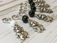 6 Snag Free Cow Stitch Markers , Stitch Markers - Jill's Beaded Knit Bits, Jill's Beaded Knit Bits
 - 3