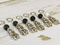 6 Snag Free Cow Stitch Markers , Stitch Markers - Jill's Beaded Knit Bits, Jill's Beaded Knit Bits
 - 9