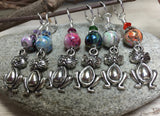 Pot Belly Cat Stitch Markers , Stitch Markers - Jill's Beaded Knit Bits, Jill's Beaded Knit Bits
 - 3