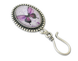 MAGNETIC Purple Butterfly Portuguese Knitting Pin