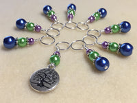 Tree of Life Stitch Marker Set for Knitting or Crochet , Stitch Markers - Jill's Beaded Knit Bits, Jill's Beaded Knit Bits
 - 2