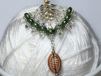 Football Stitch Marker Jewelry Set , Stitch Markers - Jill's Beaded Knit Bits, Jill's Beaded Knit Bits
 - 7