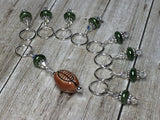 Football Stitch Marker Jewelry Set , Stitch Markers - Jill's Beaded Knit Bits, Jill's Beaded Knit Bits
 - 6