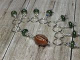 Football Stitch Marker Jewelry Set , Stitch Markers - Jill's Beaded Knit Bits, Jill's Beaded Knit Bits
 - 2