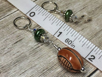 Football Stitch Marker Jewelry Set , Stitch Markers - Jill's Beaded Knit Bits, Jill's Beaded Knit Bits
 - 5