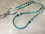 Aqua ID Badge Lanyard , Stitch Markers - Jill's Beaded Knit Bits, Jill's Beaded Knit Bits
 - 2