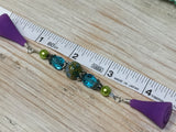 Aqua Green Beaded Stitch Holder Point Protector , stitch holder - Jill's Beaded Knit Bits, Jill's Beaded Knit Bits
 - 4
