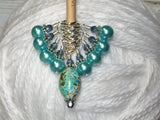 Blue Splash Stitch Marker Set , Stitch Markers - Jill's Beaded Knit Bits, Jill's Beaded Knit Bits
 - 2